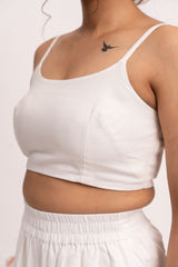 White Crop Top