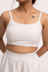 White Crop Top