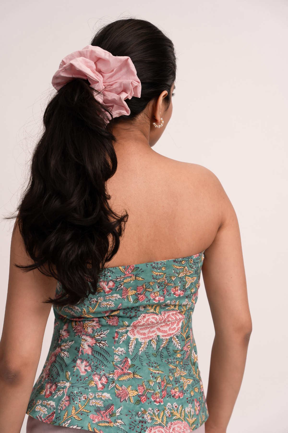 Pink Solid Scrunchie