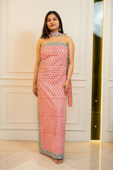 Pink Buta Scarf