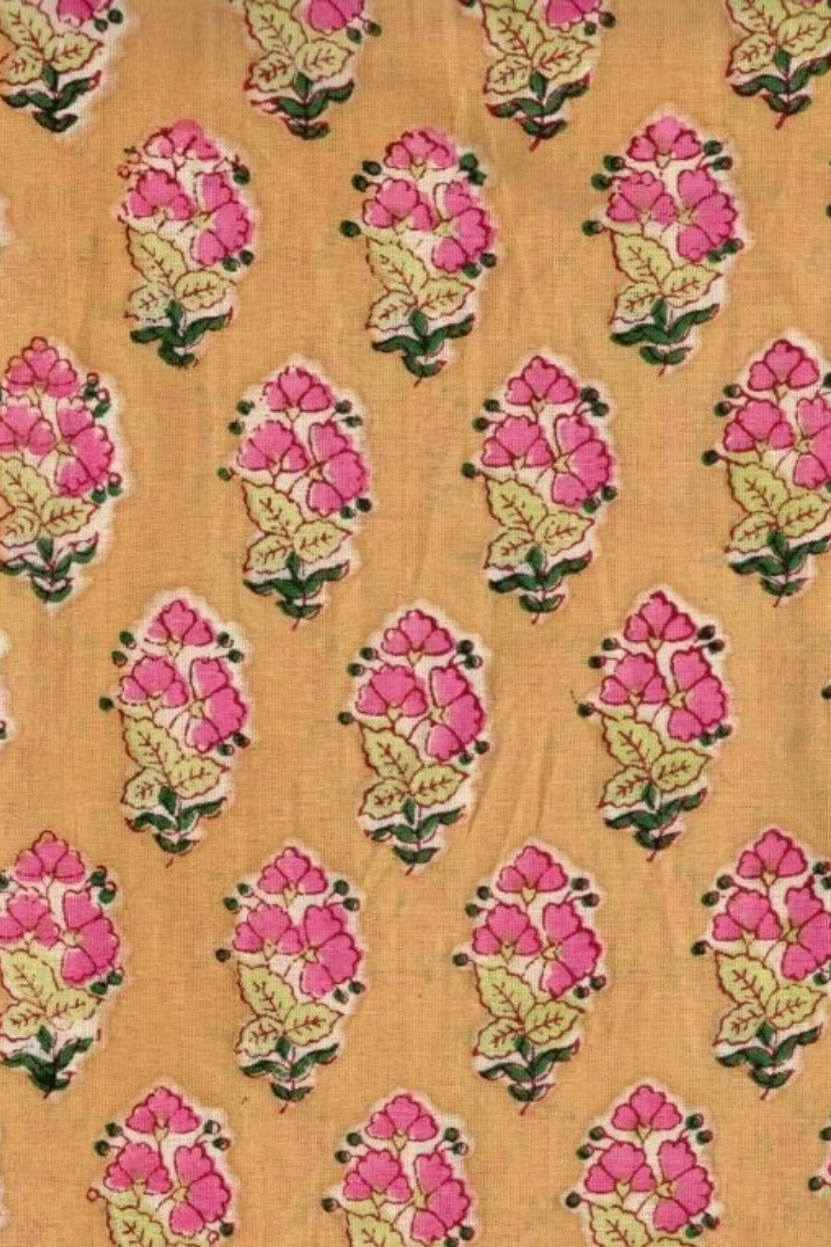 Yellow Floral Printed Bandana