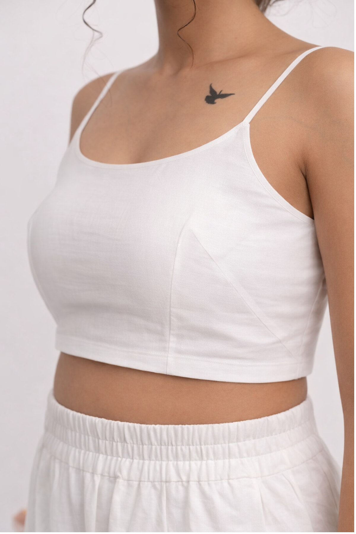 White Crop Top - Odhanon