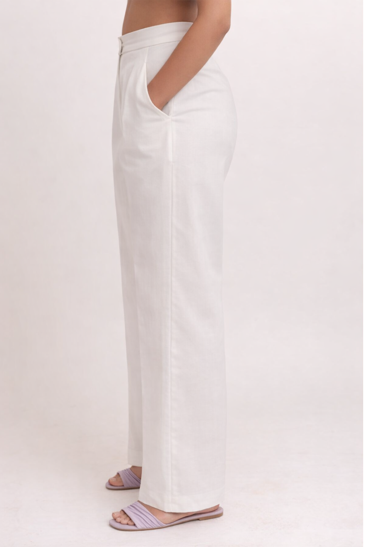 White Button Pants - Odhanon