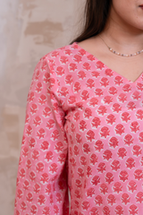HAND BLOCK PRINT TUNIC TOP