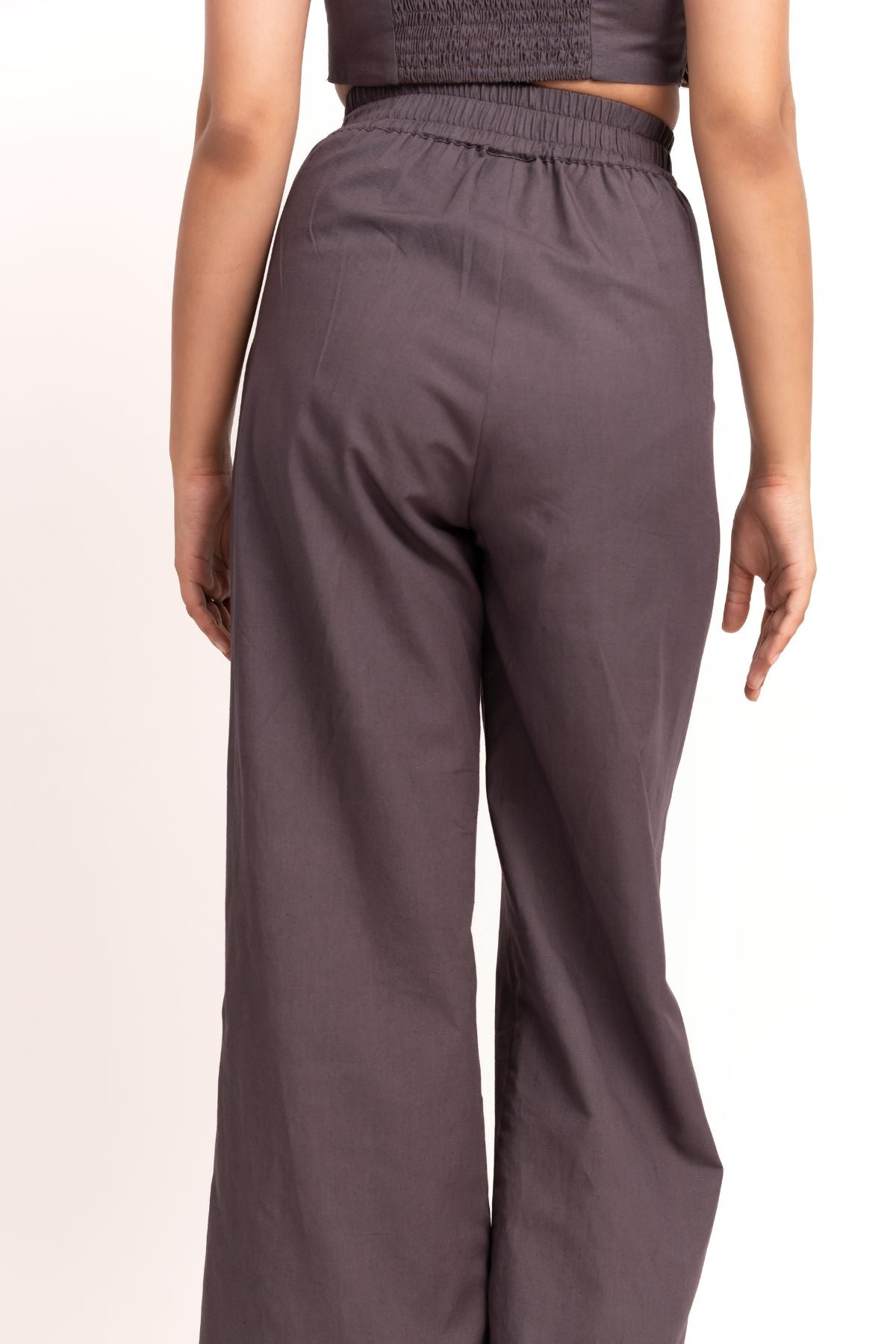 Grey Button Pants
