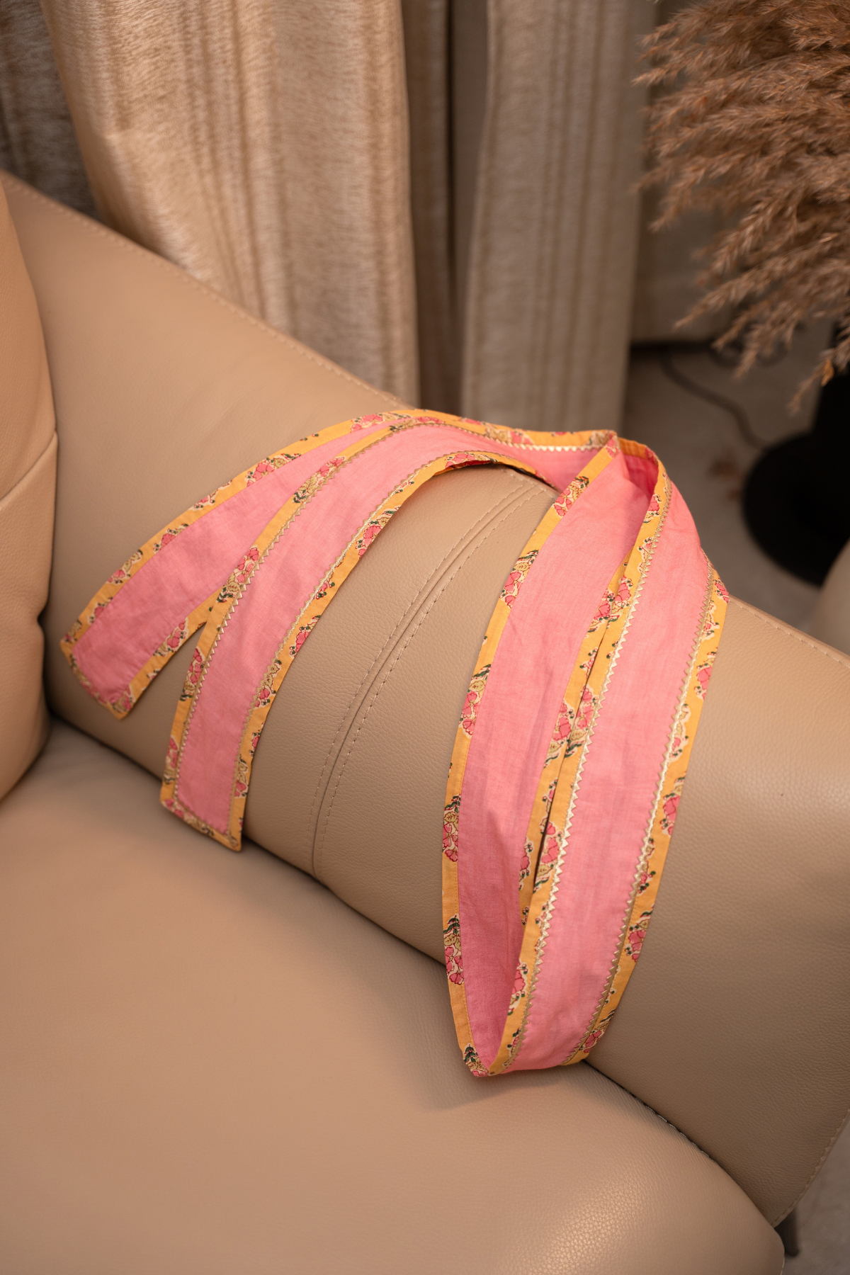 Pink Solid Scarf