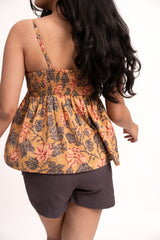 Barcelona Top in Mustard