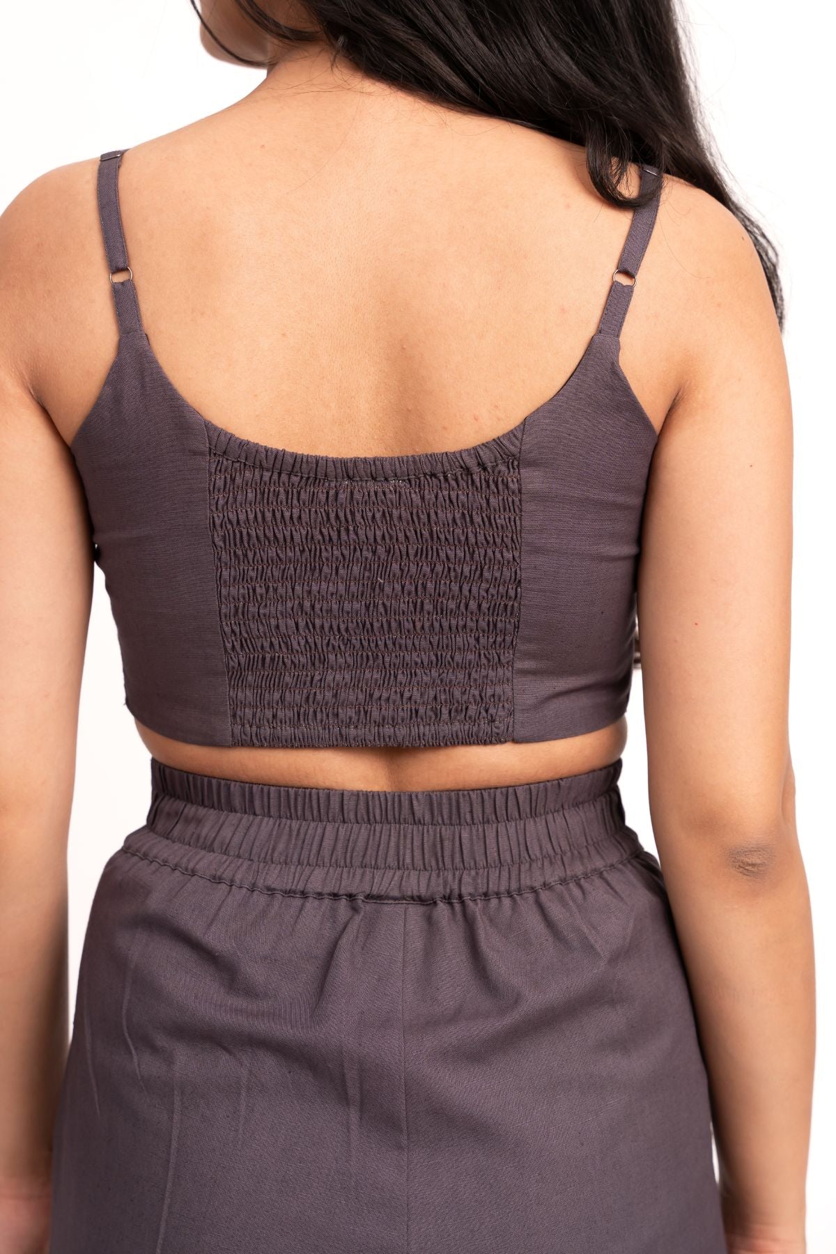 Grey Crop Top