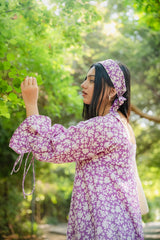 Floral Purple Bandana