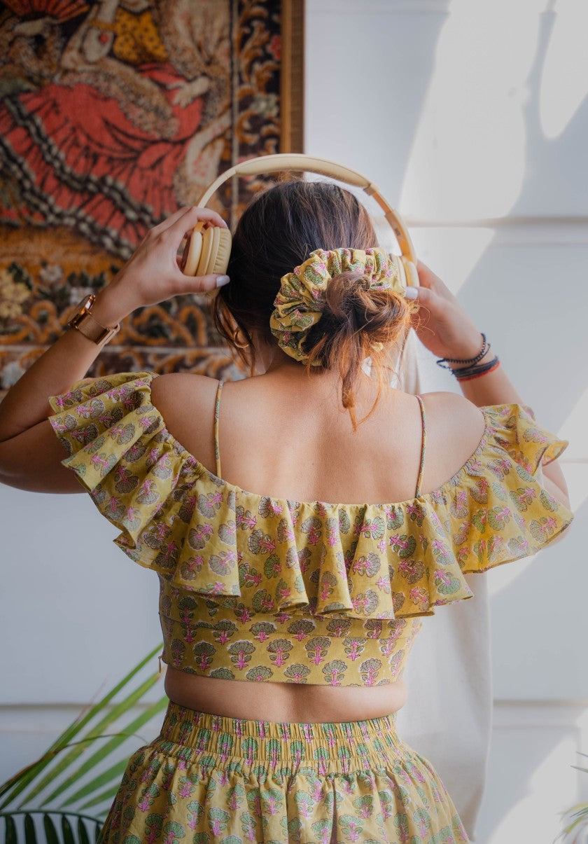 Ruffle Neck Co-ord Set