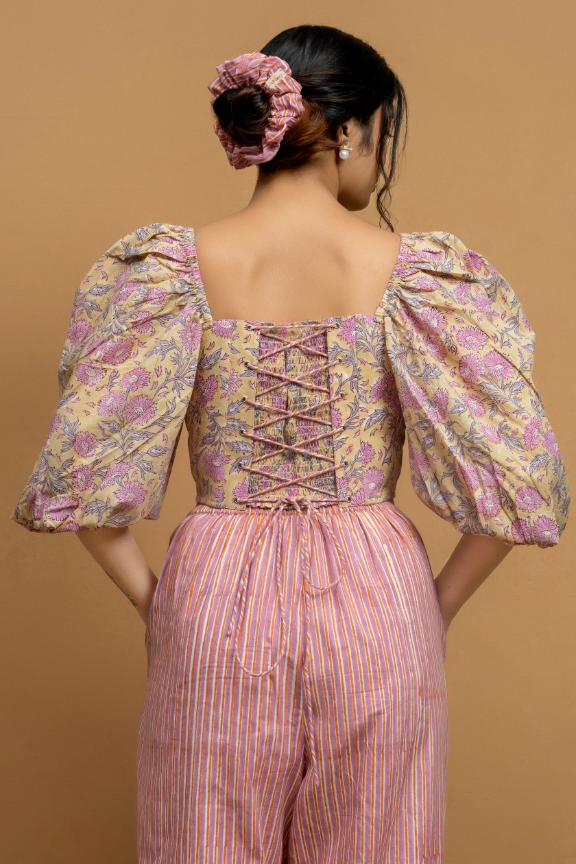 Orchid Corset in Yellow