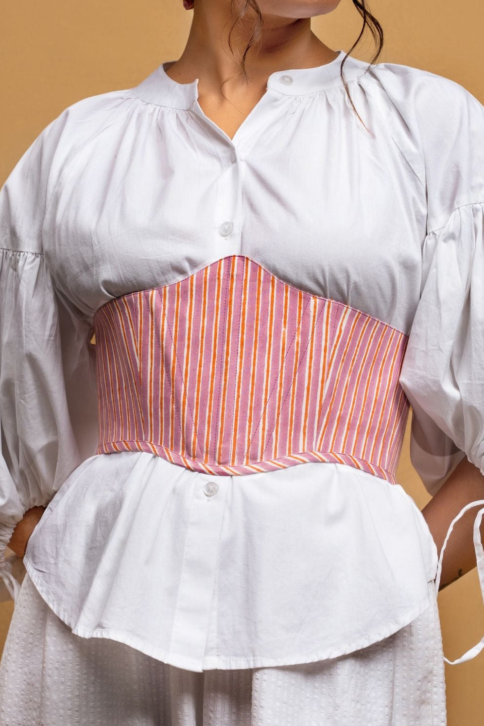 Violet Corset Belt in Pink