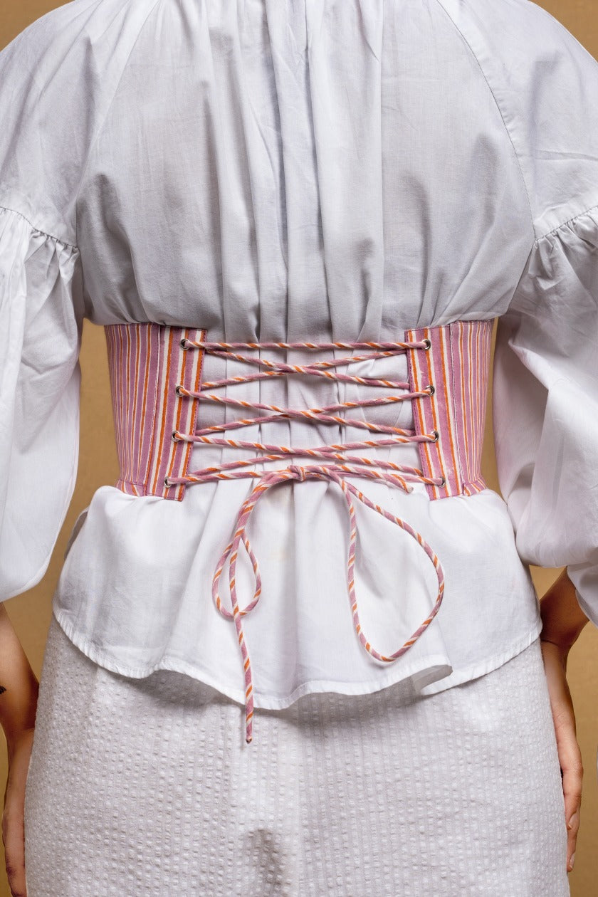 Violet Corset Belt in Pink