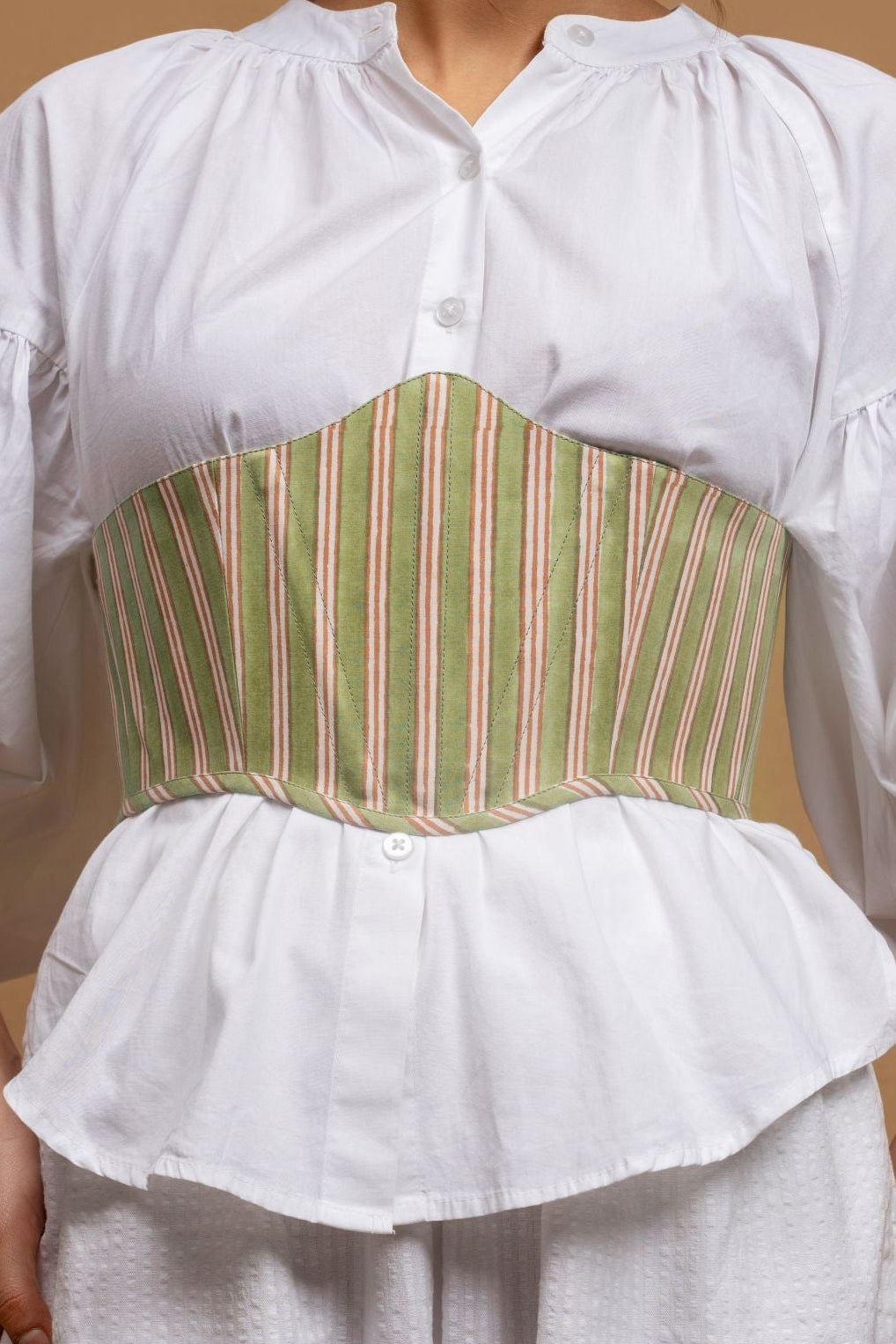 Violet Corset Belt in Green