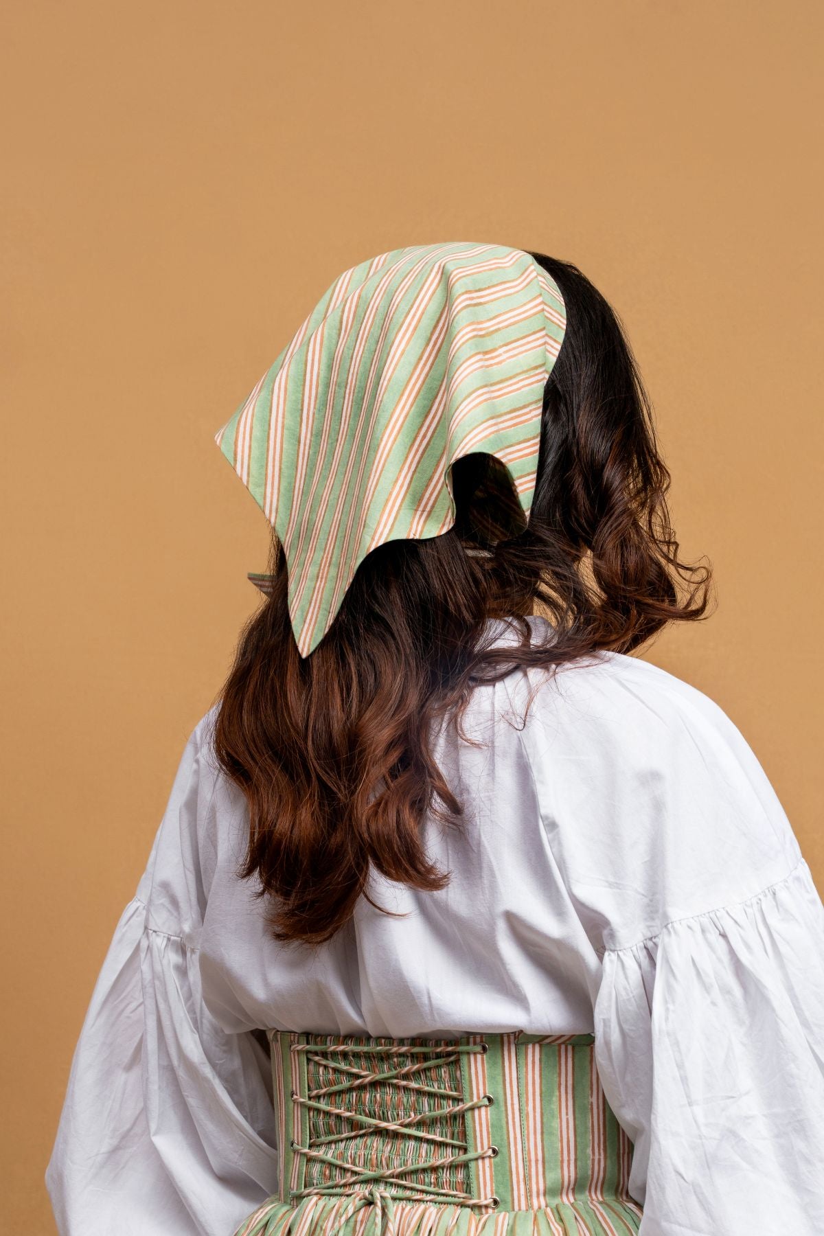 Green Stripes Bandana - Odhanon