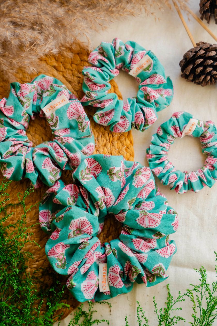 Cotton Scrunchies Set of 3