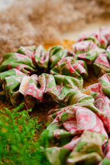 Floral Green Scrunchy