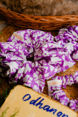 Purple Cotton Scrunchie