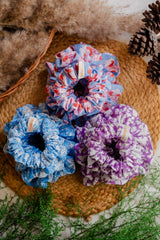 Hand Block Cotton Scrunchies