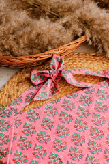 Pink Butta Floral Bandana