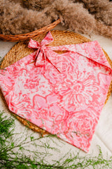 Pink Floral Bandana