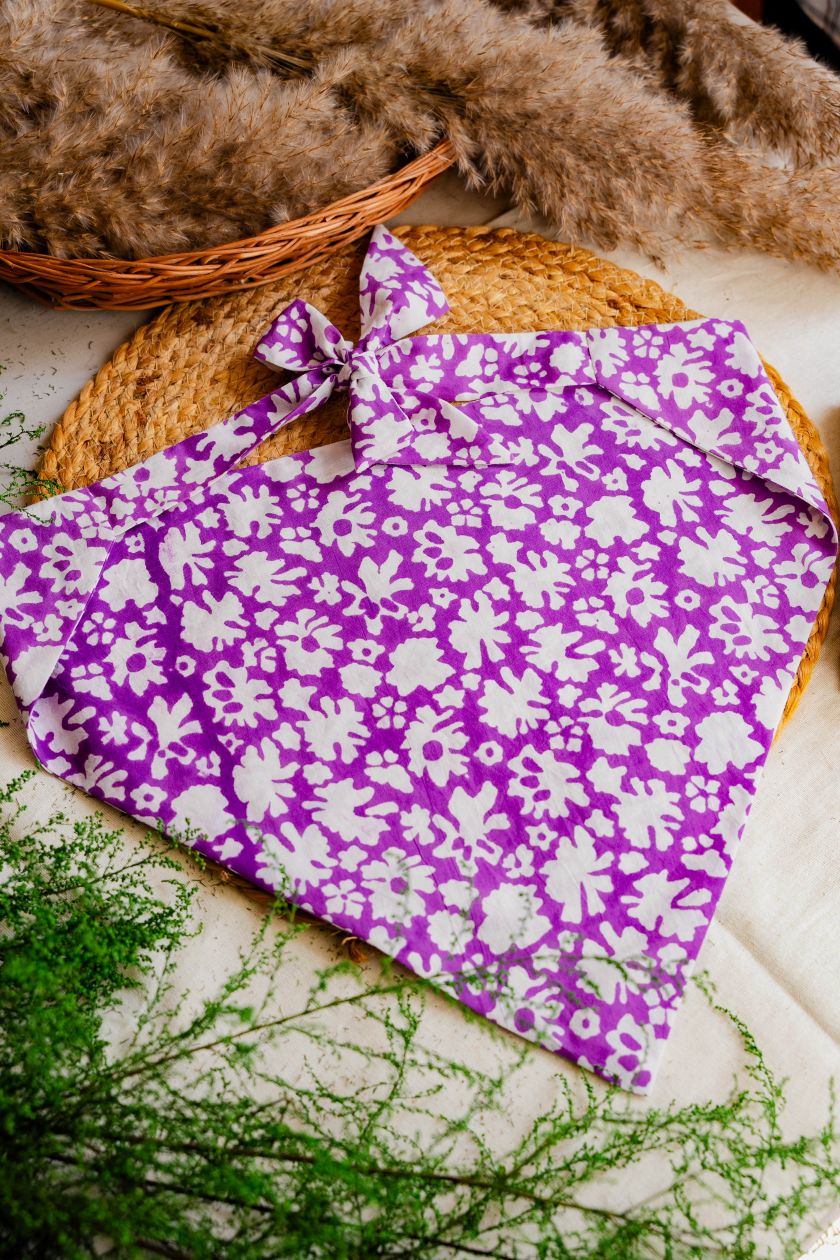 Floral Purple Bandana