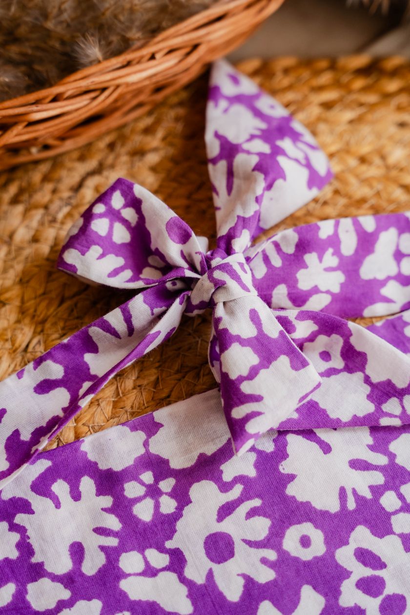 Floral Purple Bandana