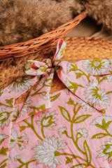 Pink Floral Head Scarf
