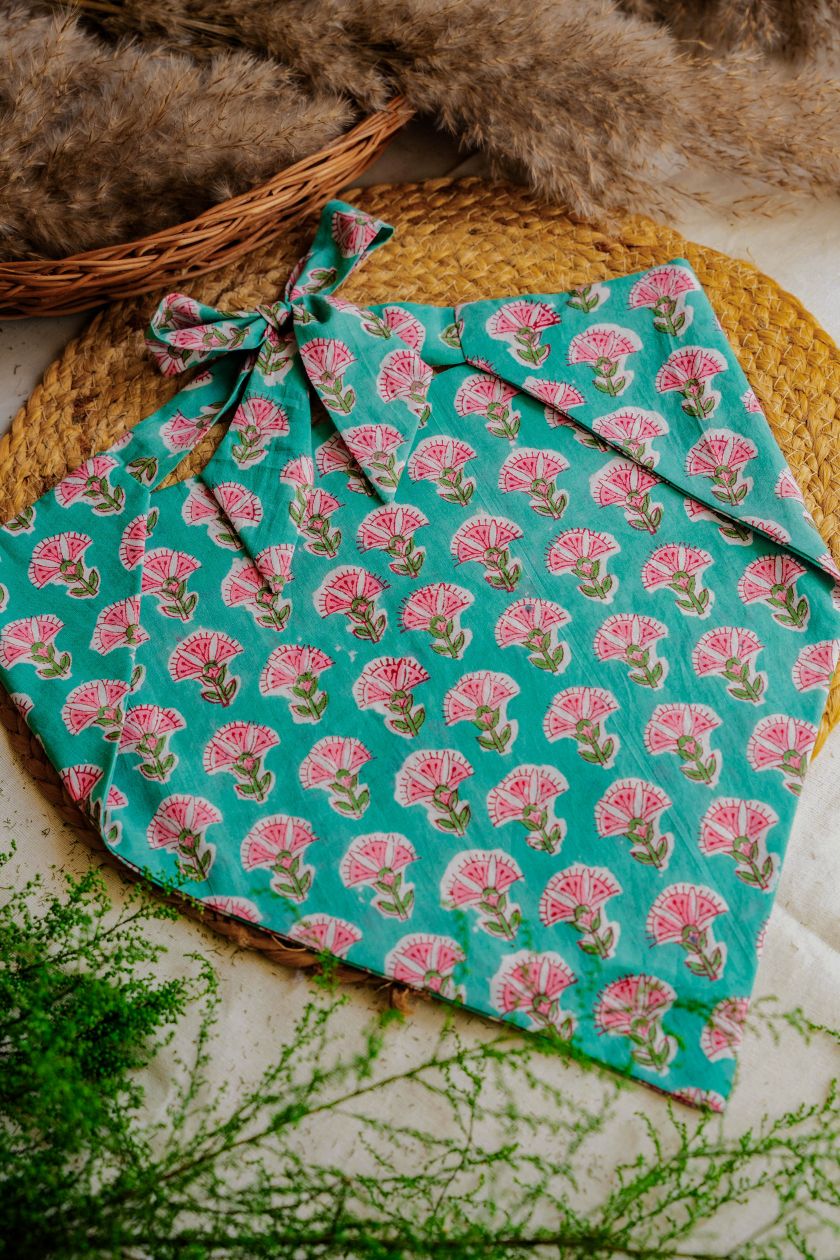 Cotton Floral Butta Bandana - Odhanon