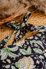 Black Florals Summer Bandana