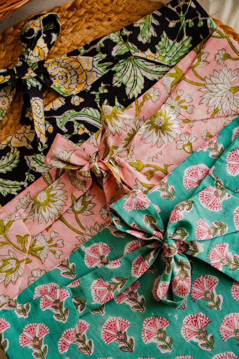 Set of Floral Cotton Bandanas