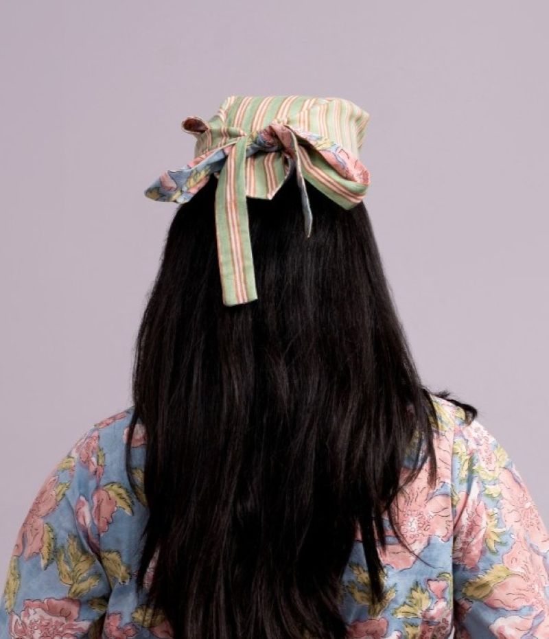Two Side Blue Green Bandana - Odhanon