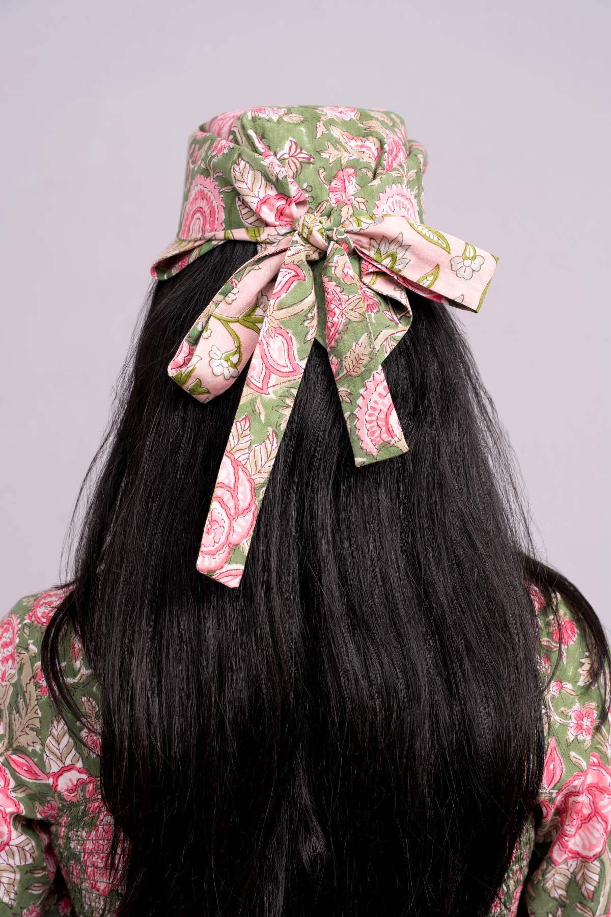 Two Side Pink Green Bandana