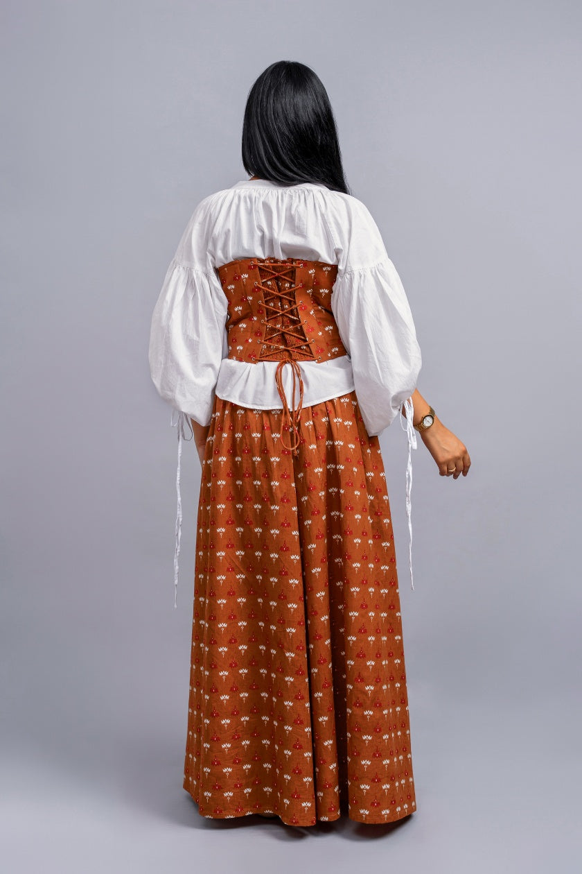 Brown Tube Corset Top