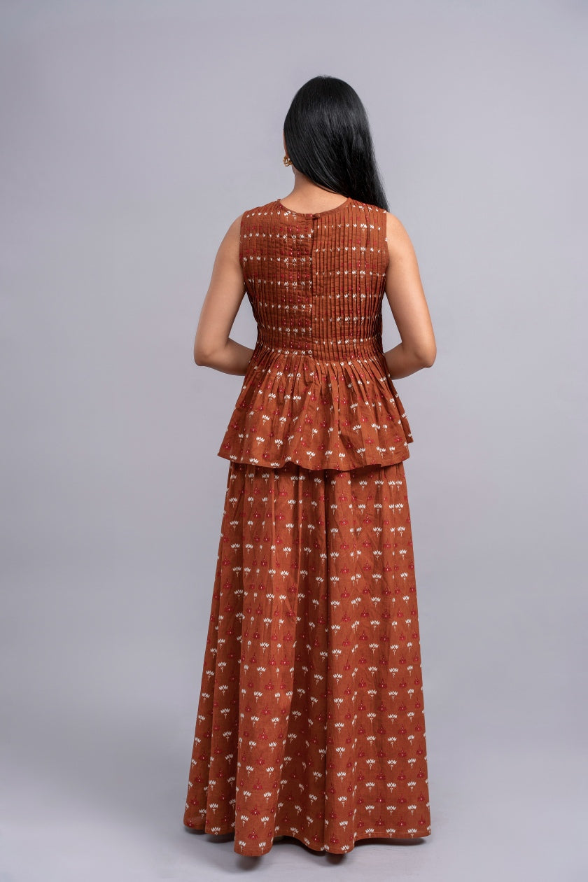Brown Maxi Skirt