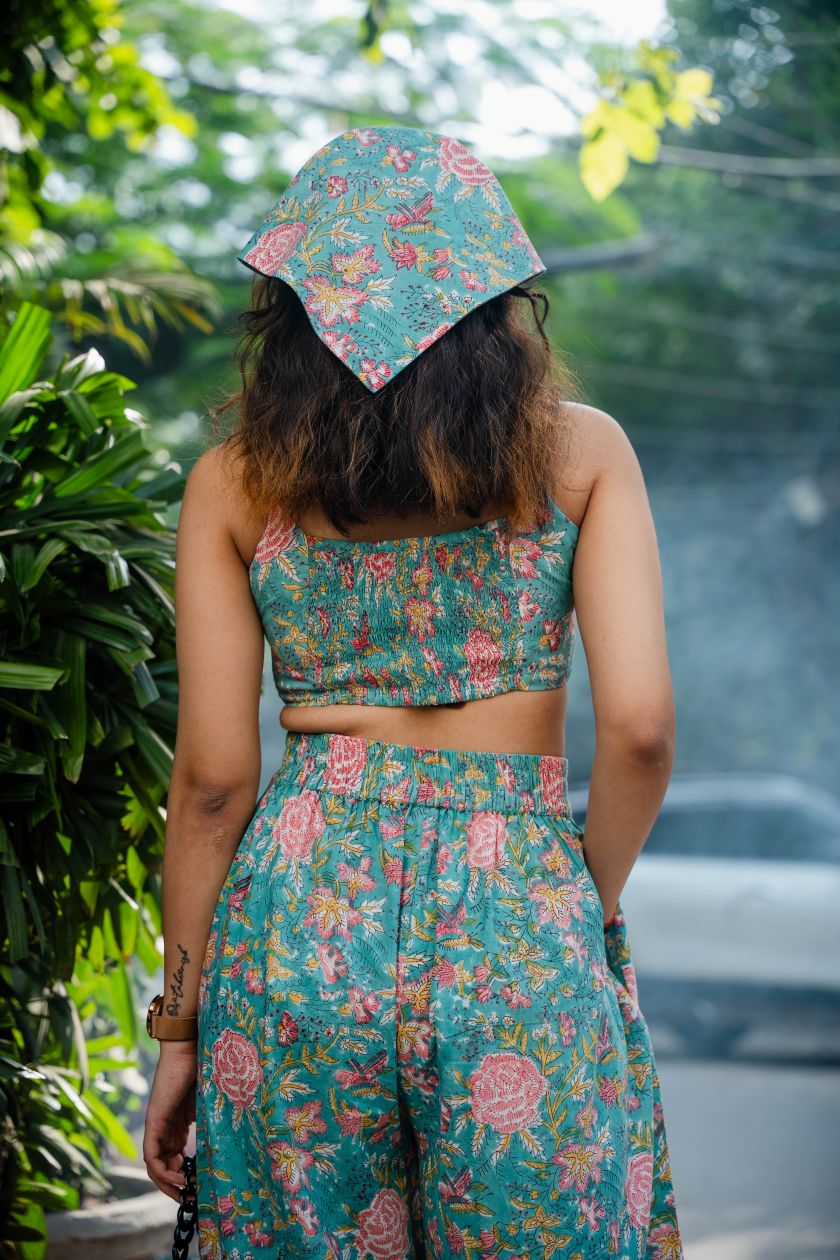 Floral High-Rise Pants