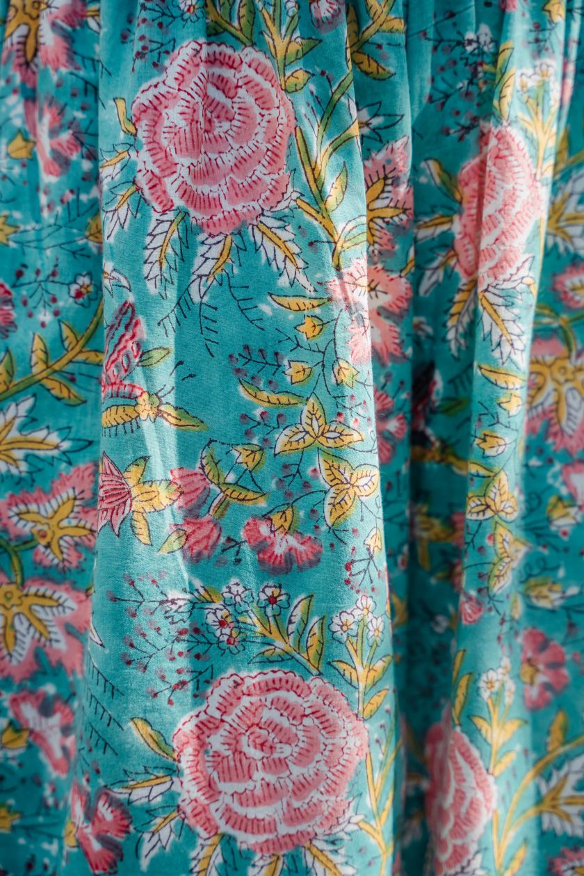 Floral High-Rise Pants