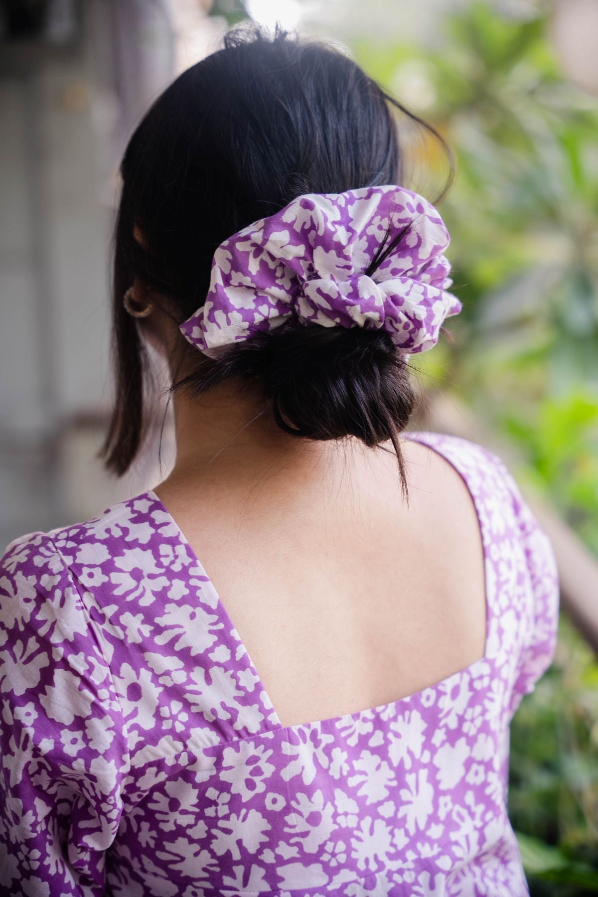 Hand Block Cotton Scrunchies