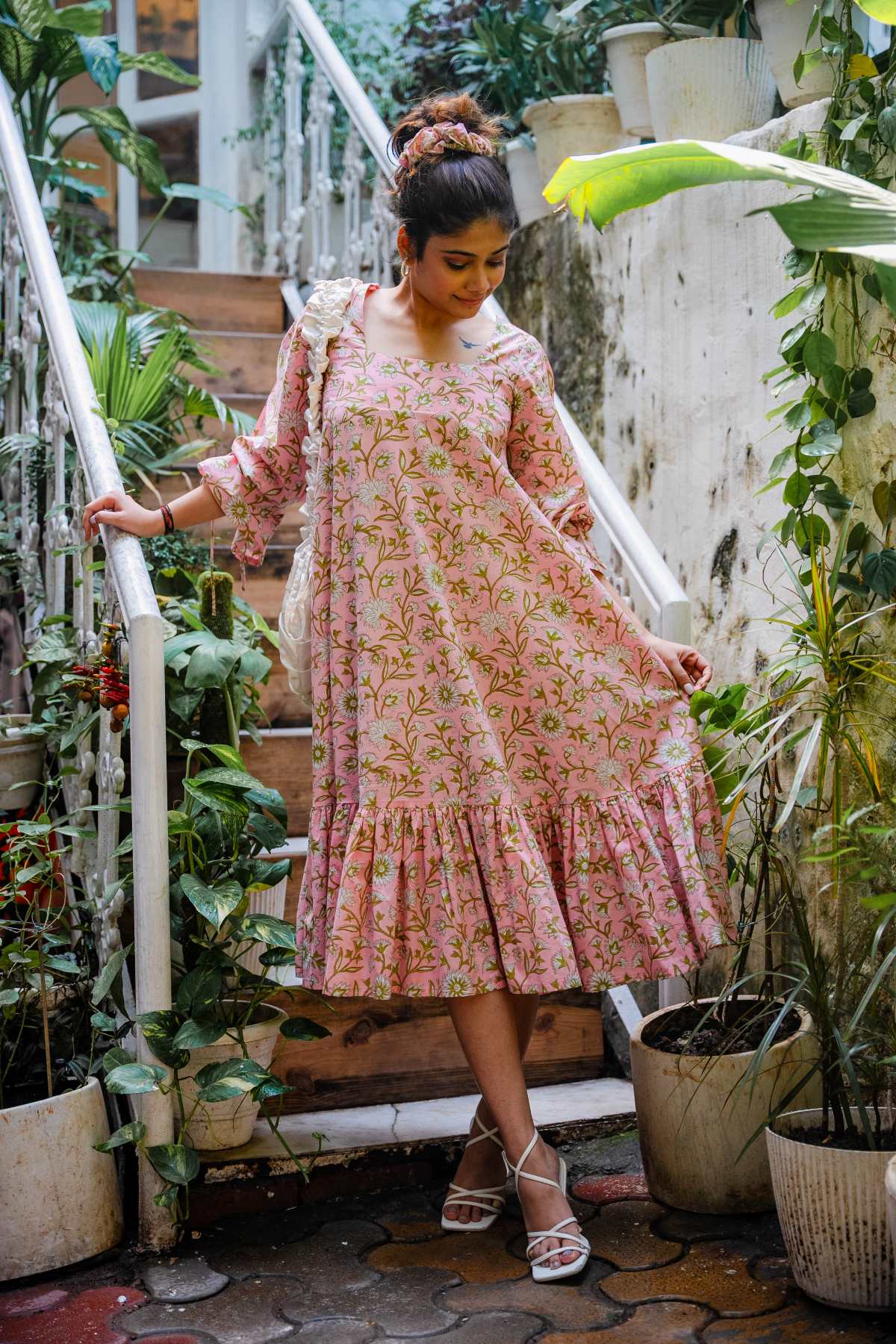 Pink Romantic Flare Dress