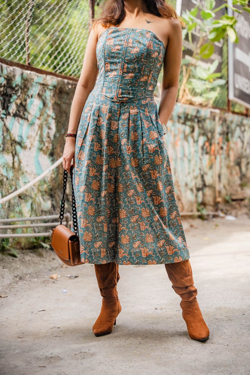 Floral Corset Co-ord Set