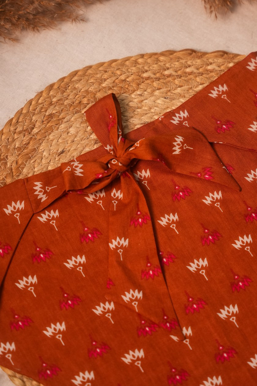 Brown Butta Print Bandana - Odhanon