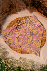 Yellow & Pink Floral Bandana