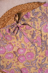 Yellow & Pink Floral Bandana