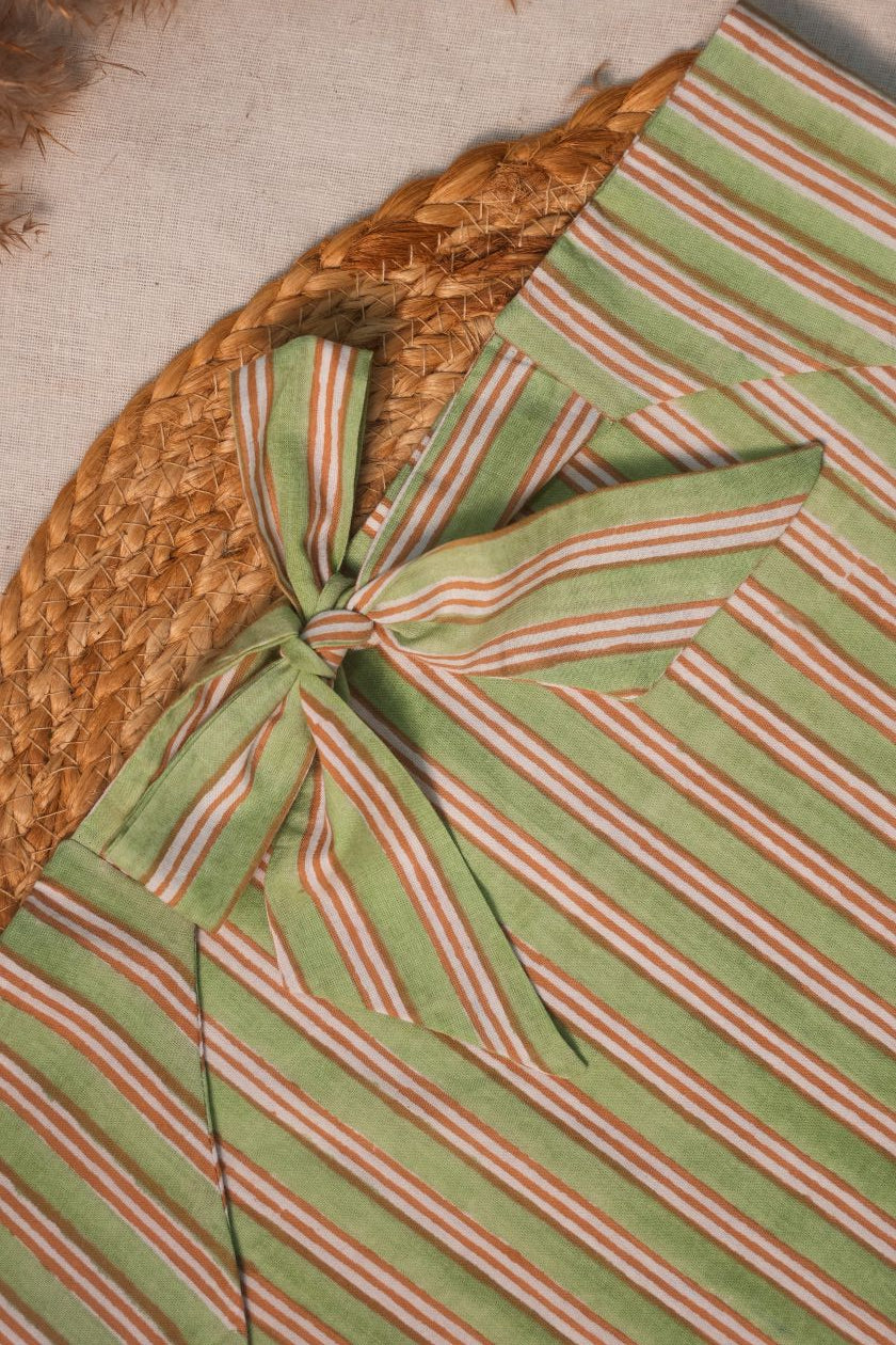 Green Stripes Bandana - Odhanon
