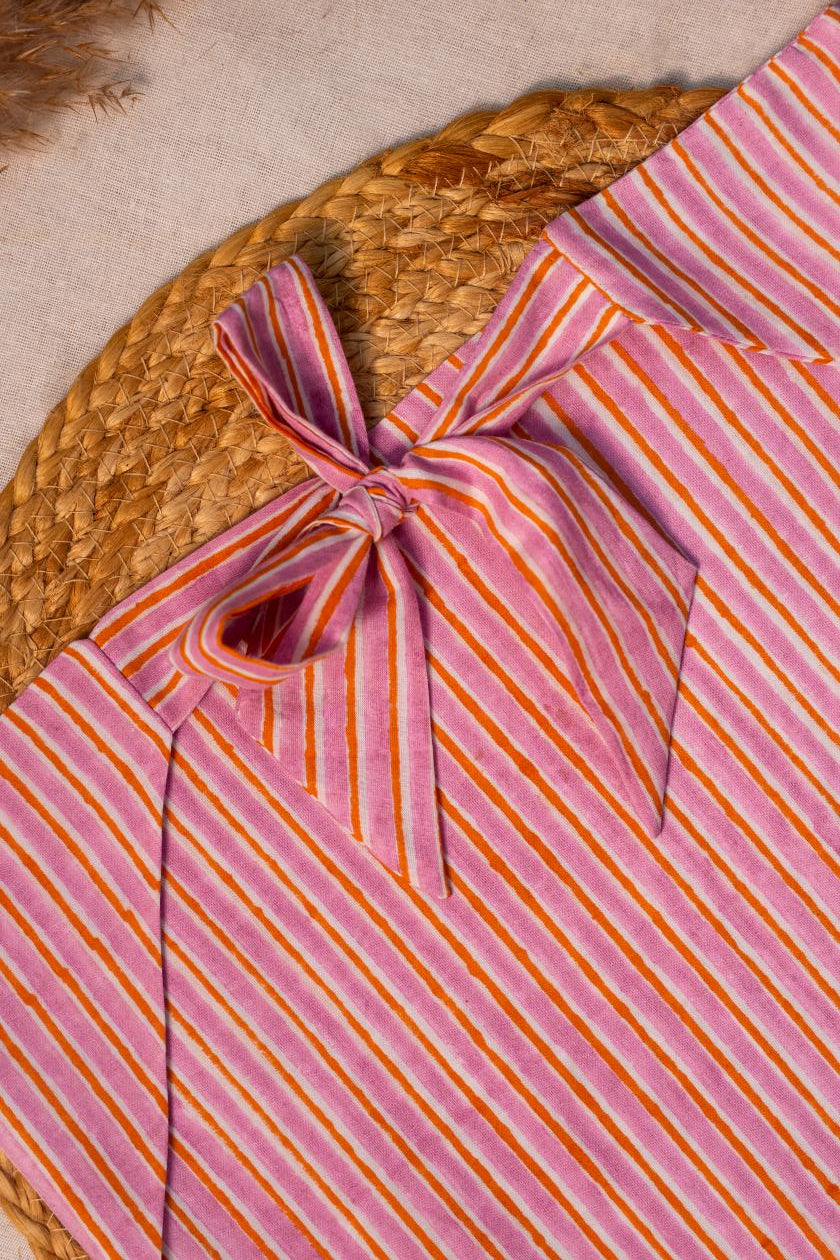 Pink Stripes Bandana