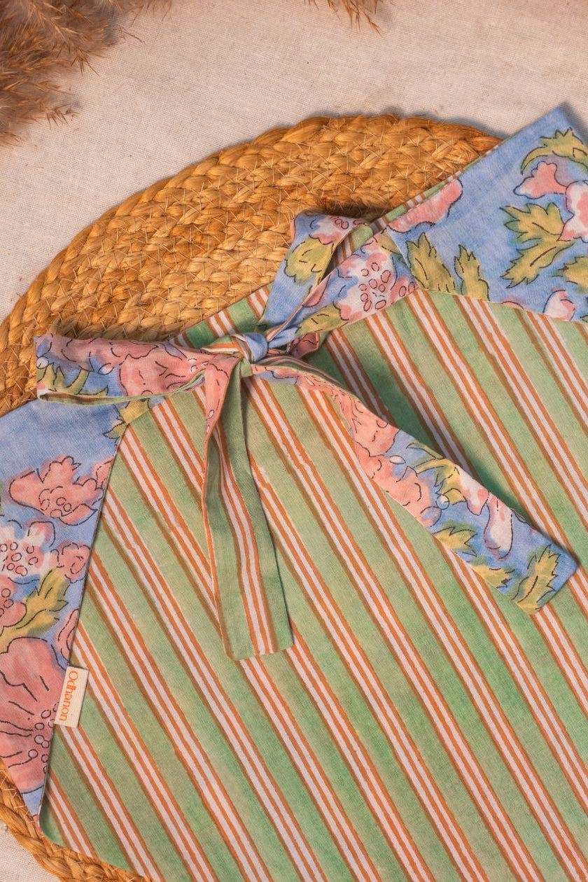 Two Side Blue Green Bandana - Odhanon