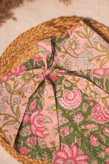 Two Side Pink Green Bandana