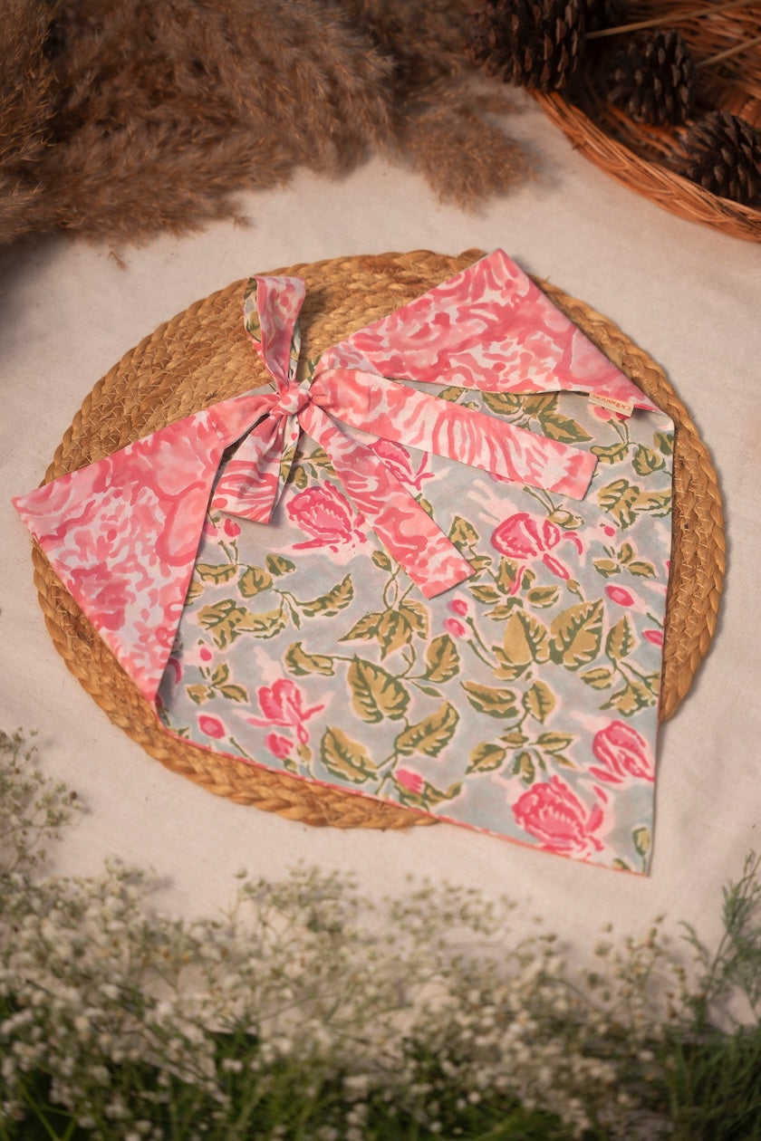 Two Side Blue Pink Bandana - Odhanon