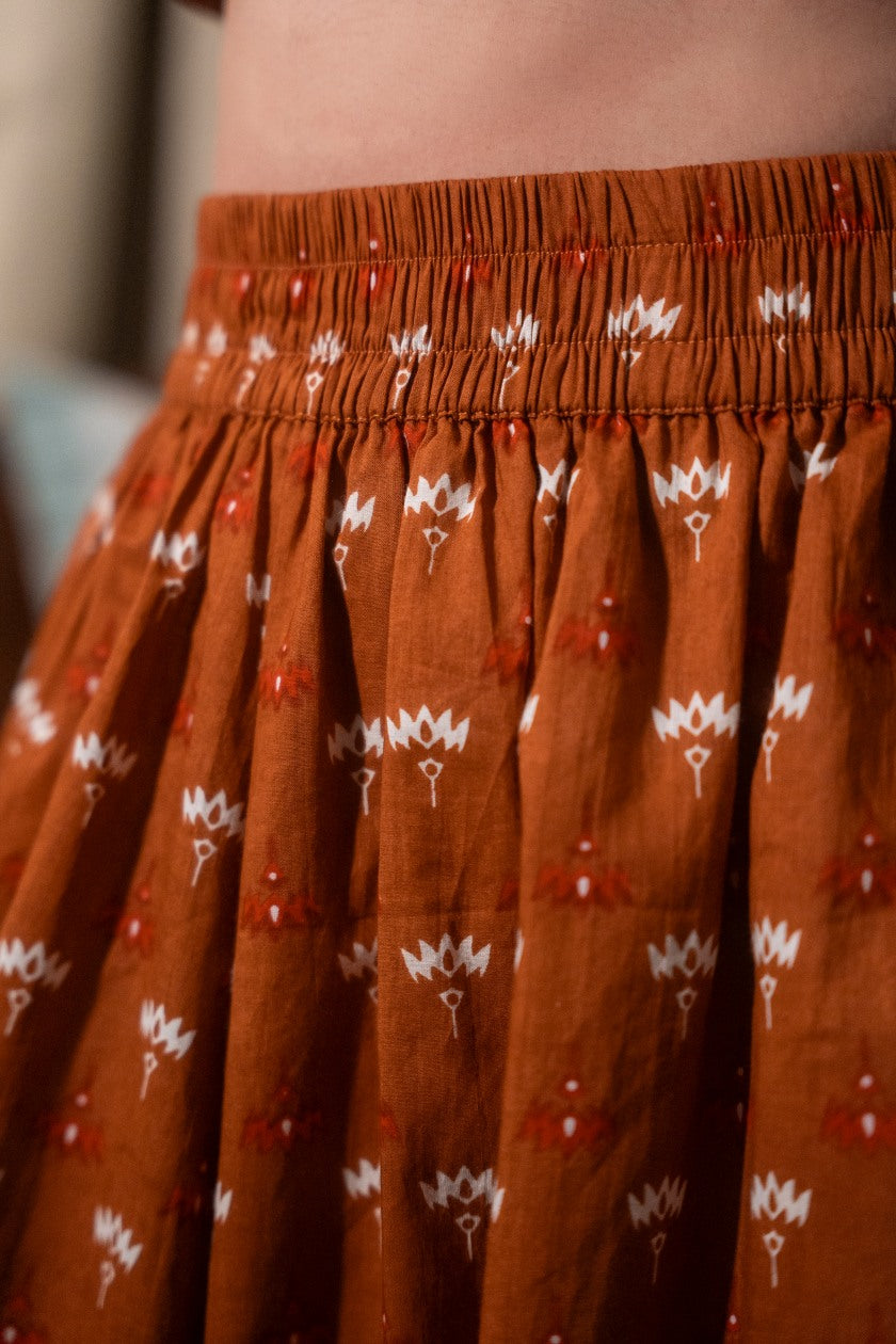 Brown Maxi Skirt