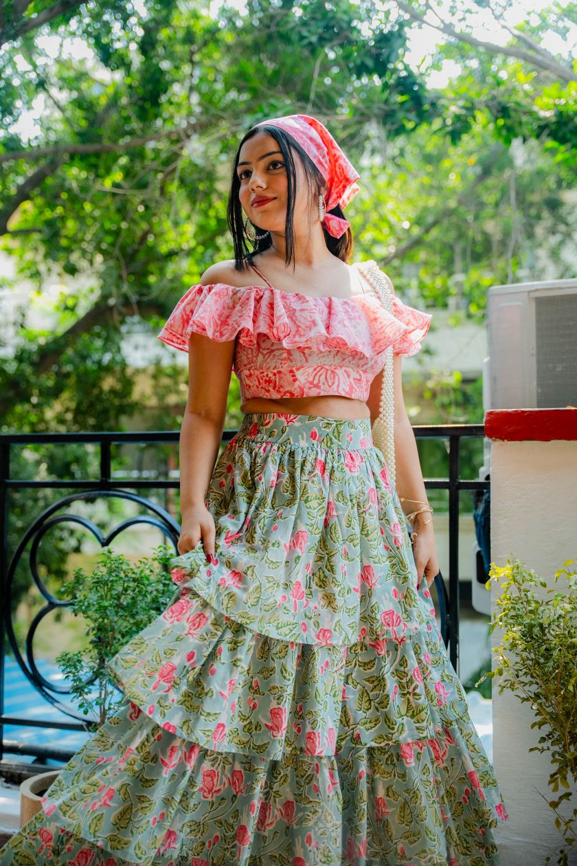 Floral Ruffle Co-ord Set